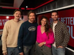 Bram, Mattie, Marieke en Domien dit jaar in de Q-escape room